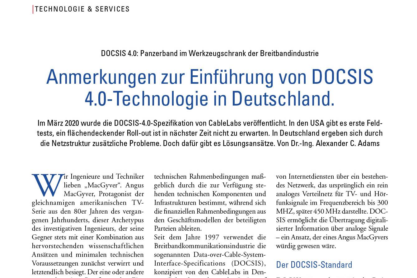 AXP SYSTEMS ENGINEERING - Cable!Vision 1/2021