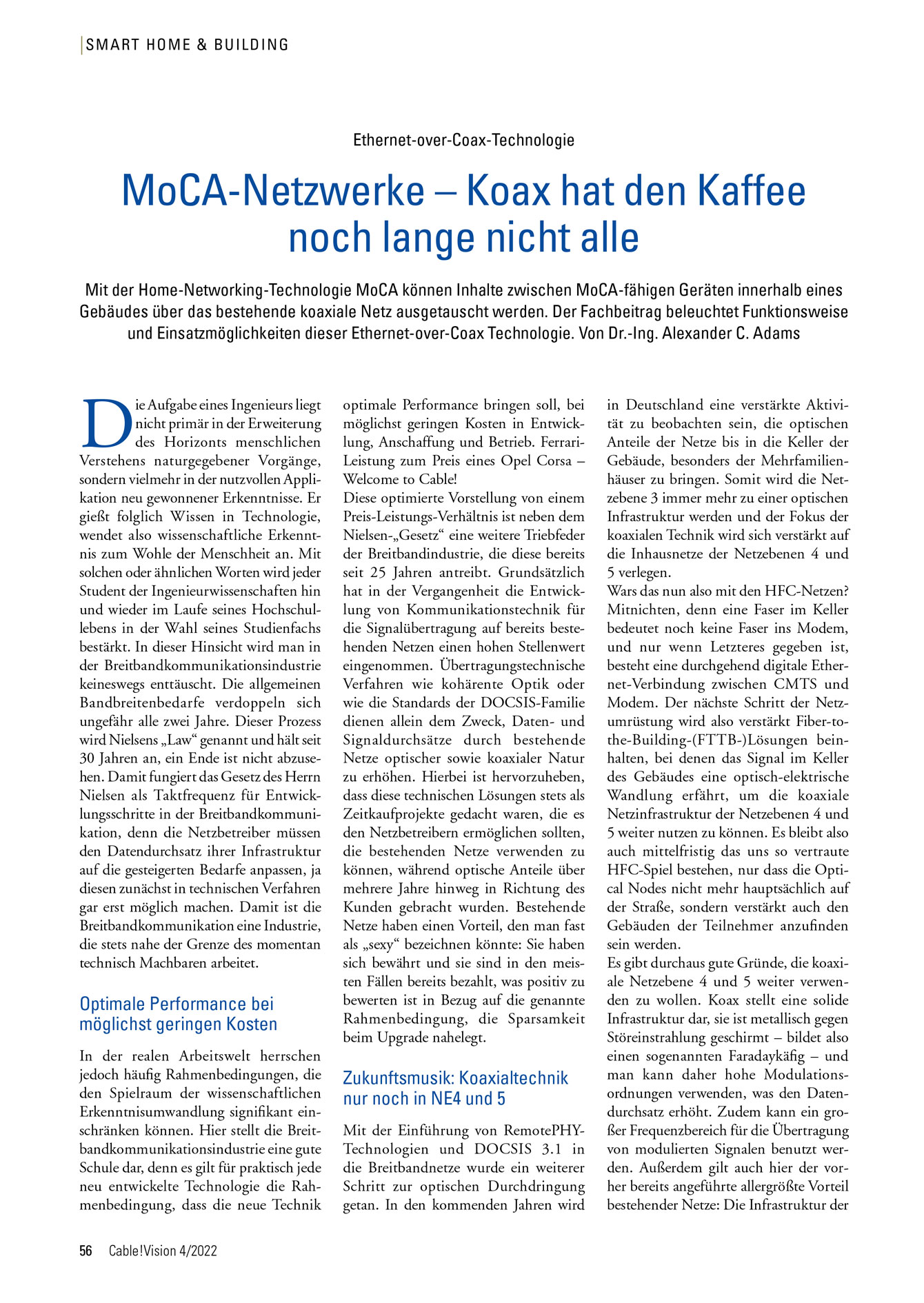 AXP SYSTEMS ENGINEERING - Cable!Vision 4/2022